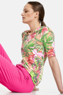 Gerry Weber - Jungle Print T-shirt - Grøn og Pink