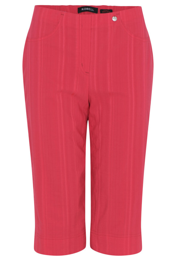 Robell - Bella 05 - Shorts - Slim Fit - Nålestribet - Pink