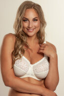 Plaisir - Beate Bra Plain - 3 Parts - Full Cup - Bøjle Bh - Whisper White