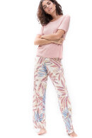 Mey - Alena Pyjamas Overdel - T-shirt - Laksefarvet