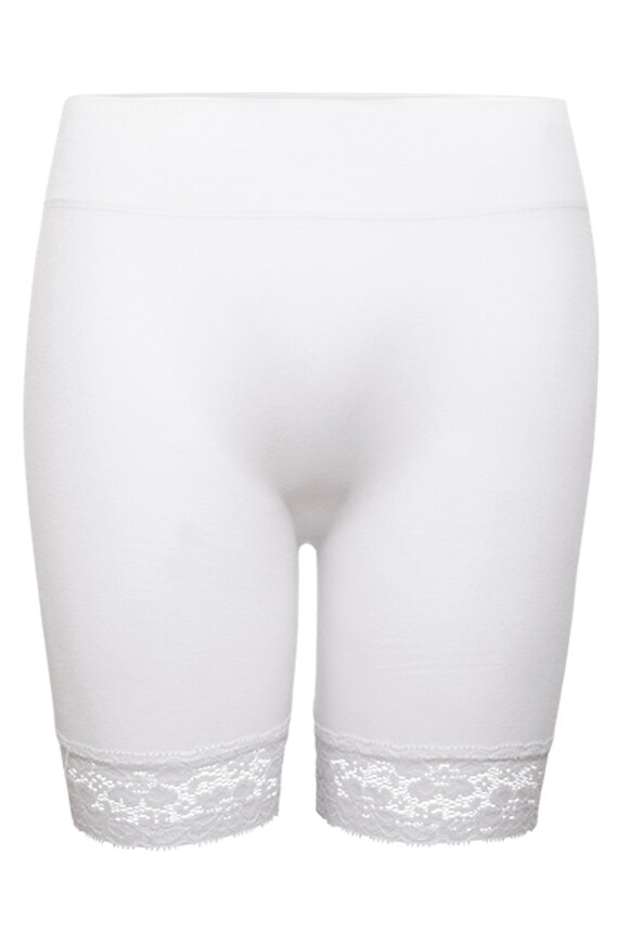 Decoy - Korte Blonde Leggings - Seamless Hotpants - Hvid