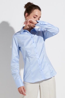 Eterna - Skjorte - Classic Cover Shirt - Slim Fit - Lysebå