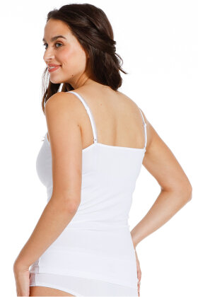 FEMILET - Spaghetti Top - Basic Lace Cotton - Hvid