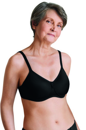 Amoena - Lara Padded Soft Bra - Sømløs - Sort