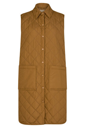 SOYACONCEPT - Sc-Randi 3 - Quiltet Lang Vest - Brun SOYACONCEPT - Sc-Randi 3 - Quiltet Lang Vest - Brun