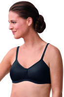 Amoena - Lara Padded Soft Bra - Sømløs - Sort