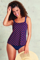 Amoena - Alabama Tankini - Polka Prikket - Mørkeblå