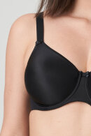 PrimaDonna - Satin Seamless Full Cup - Bøjle Bh - Sort