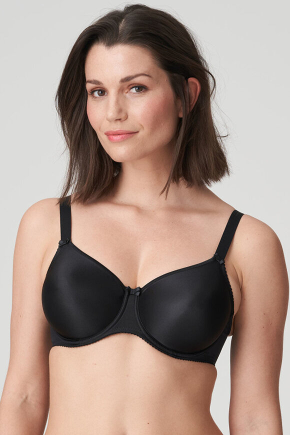 PrimaDonna - Satin Seamless Full Cup - Bøjle Bh - Sort