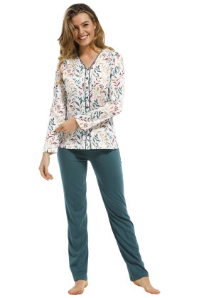 PASTUNETTE - Pyjamas Floral Print - Grøn PASTUNETTE - Pyjamas Floral Print - Grøn