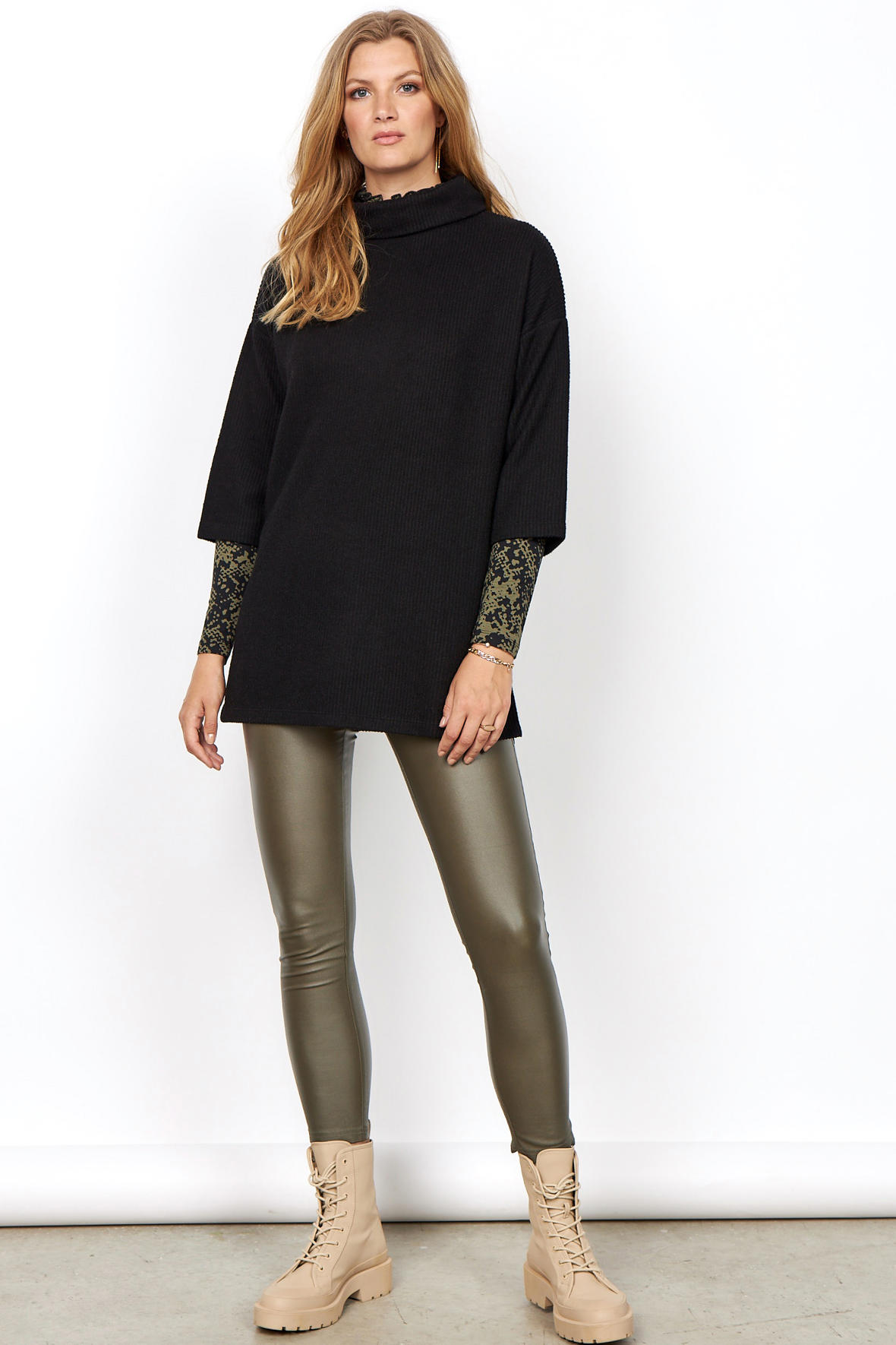 SoyaConcept Pam 2-b skindlook slim fit buks - leggings - dame - Hos Lohse