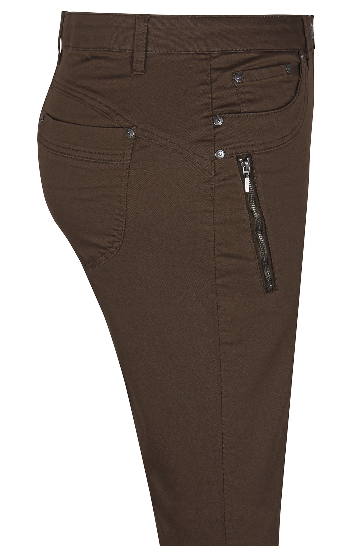 Zhenzi Salsa jeans army grønne normal pasform smalle ben Hos Lohse