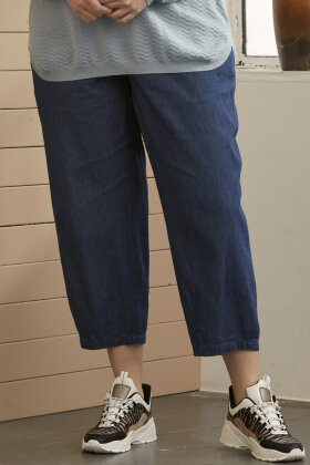 ZHENZI - Jacey 063 - Ultra Tynde Stumpebukser - Mørk Denim ZHENZI - Jacey 063 - Ultra Tynde Stumpebukser - Mørk Denim
