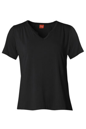 Du Milde - DuPetra Basic Black T-shirt  - Jersey - Sort