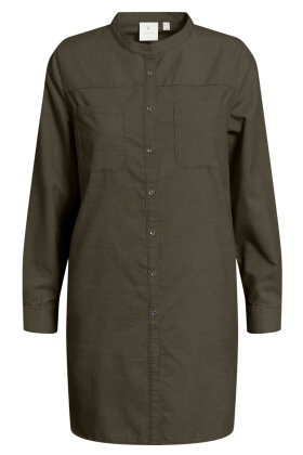 B. COASTLINE - Long Shirt - Mini Fløjl - Normal Fit - Mørkegrøn B. COASTLINE - Long Shirt - Mini Fløjl - Normal Fit - Mørkegrøn
