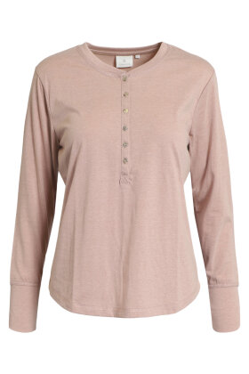 B. COASTLINE - Langærmet Casual Bluse - Rosa Melange B. COASTLINE - Langærmet Casual Bluse - Rosa Melange