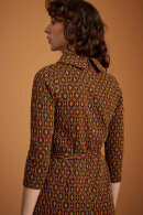 King Louie - Dita Dress Honeycomb - Grafisk Jersey Kjole - Sort