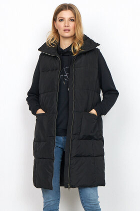 SOYACONCEPT - Sc-Nina 11 - Lang Overgangs Vest - Sort SOYACONCEPT - Sc-Nina 11 - Lang Overgangs Vest - Sort