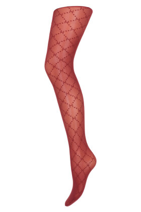 HYPE the DETAIL - H Logo Tights 25D - Fashion Tights - Strømpebukser - Rust