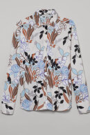 Eterna - Blomstret Print Skjorte - Classic Fit - Off White
