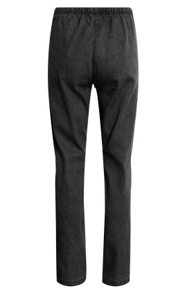 Signature - Løse Stræk Jeans - Elastisk Linning - Sort Demin