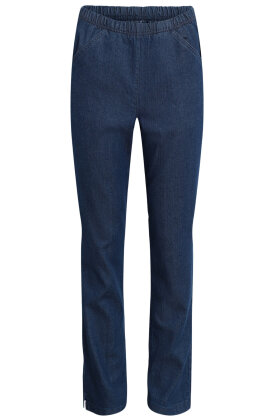 Signature - Løse Stræk Jeans - Elastisk Linning - Mørk Denim
