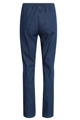 Signature - Løse Stræk Jeans - Elastisk Linning - Mørk Denim
