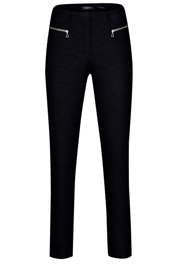 Robell - Mimi Lang Buks - Modern Fit - Sort