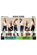 Brandtex - Elisabeth - Curvy Fit - High Waist - Elastic - Mørk Denim