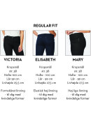 Brandtex - Elisabeth - Curvy Fit - High Waist - Elastic - Mørk Denim