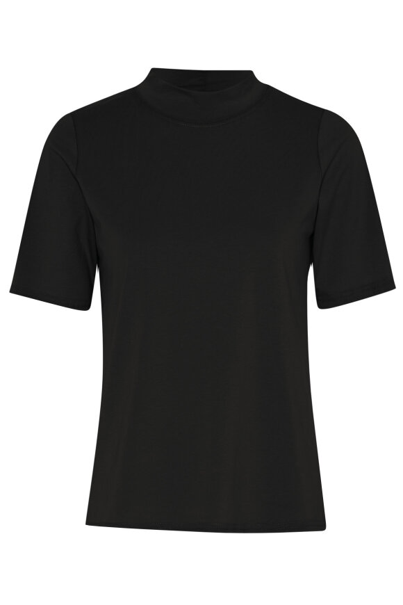 Micha - Kortærmet Turtleneck Basis T-shirt - Sort Micha - Kortærmet Turtleneck Basis T-shirt - Sort