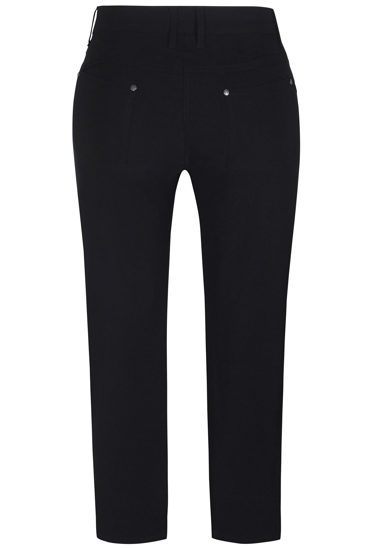 Zhenzi Salsa 130 sorte stræk bukser jeans snit til PLUS PIGER Hos Lohse