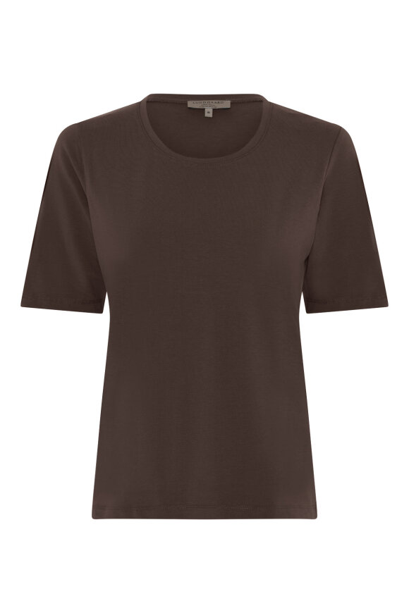 Lundgaard - Basis T-shirt - Brun