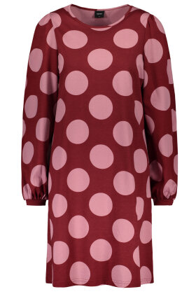 Nanso - Polka Prikket Natkjole - Mørkerød