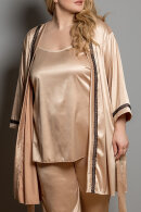 Plaisir - Boudoir Satin Kimono - Sand