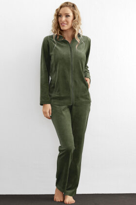 DAMELLA - Hjemmesæt - Hyggetøj - Velour- Oliven DAMELLA - Hjemmesæt - Hyggetøj - Velour- Oliven