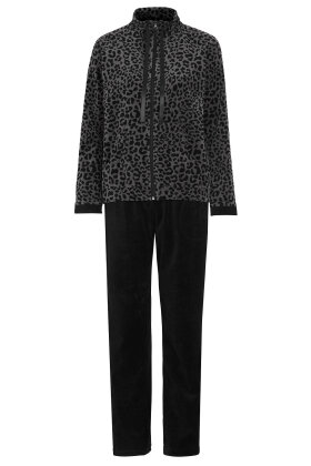 DAMELLA - Casualwear Leopard Hjemmesæt - Mørkegrå DAMELLA - Casualwear Leopard Hjemmesæt - Mørkegrå