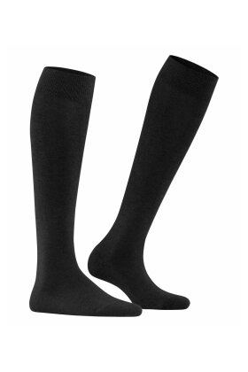 Falke - Family Knæstrømper - Women Knee-High - Sort