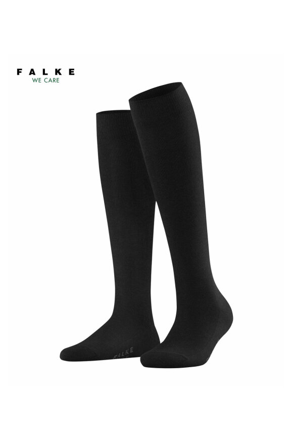 Falke - Family Knæstrømper - Women Knee-High - Sort