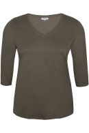 Zhenzi - Alberta 229 Casual Bluse - Bio - Army