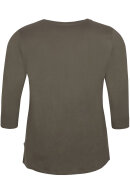 Zhenzi - Alberta 229 Casual Bluse - Bio - Army