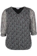 Zhenzi - Kisha Print Bluse - Lysegrøn