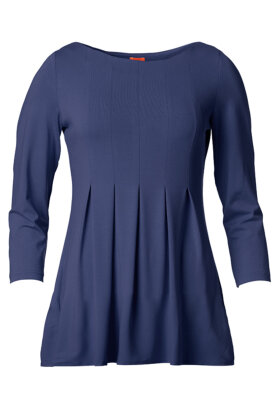 Du Milde - DuAllie Basic Blue - Løs Bluse - Mørkeblå