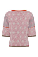 Lundgaard - Strikbluse - Friskfarvet Mønster - Rosa