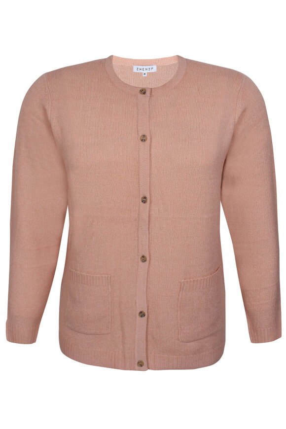 Zhenzi - Vita 418 - Strik Cardigan - Rosa