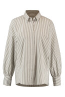 Gerry Weber - Stribet Skjorte - Løs & Casual - Khaki Gerry Weber - Stribet Skjorte - Løs & Casual - Khaki