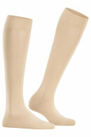 Falke - Cotton Touch Knee-high - Knæstrømpe - Sand