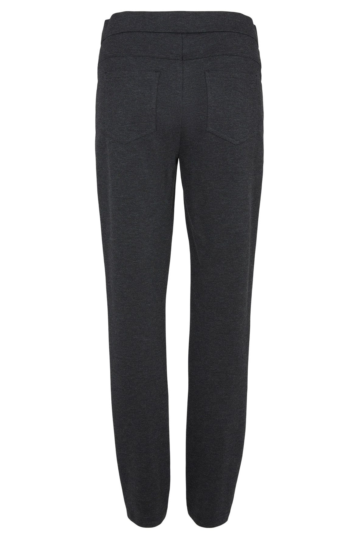 Robell bukser i Jersey kvalitet med super - mørkegrå melang - Hos Lohse