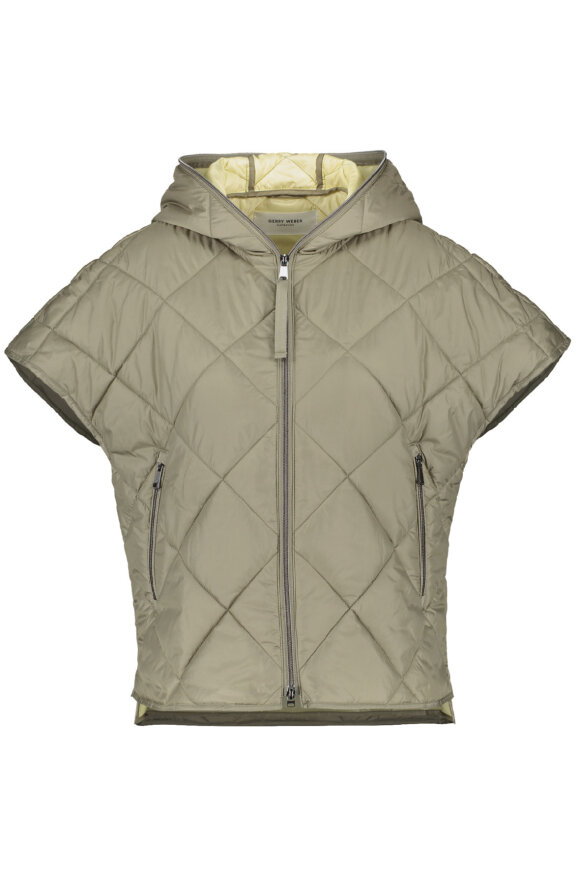 Gerry Weber - Quiltet Vest - Ultra Let Kvalitet - Khaki