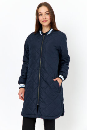 Soyaconcept - Sc-Fenya 4 - Lang Quiltet Overgangjakke - Marine